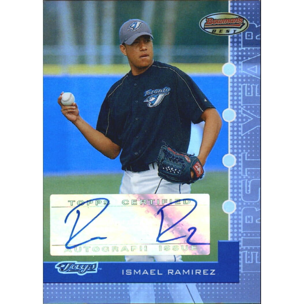 2005 Bowman's Best Silver #115 Ismael Ramirez FY AU. rookie card picture