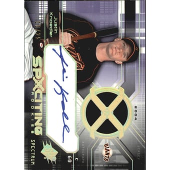 2004 SPx Spectrum #184 Justin Knoedler AU JSY