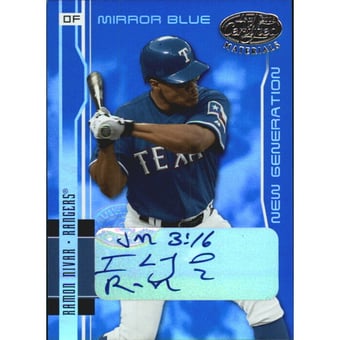 2003 Leaf Certified Materials Mirror Blue Autographs #254 Ramon Nivar NG/50