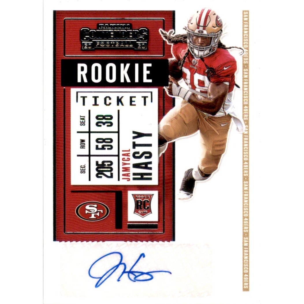 2020 Panini Contenders #230 Jamycal Hasty AU RC. rookie card picture