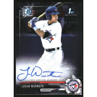 2017 Bowman Chrome Draft Autographs #CDALW Logan Warmoth
