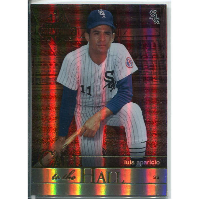 2003 Donruss Champions Call to the Hall Holo-Foil #7 Luis Aparicio. rookie card picture