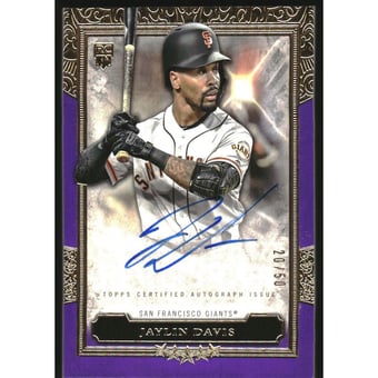 2020 Topps Five Star Autographs Purple #FSAJV Jaylin Davis