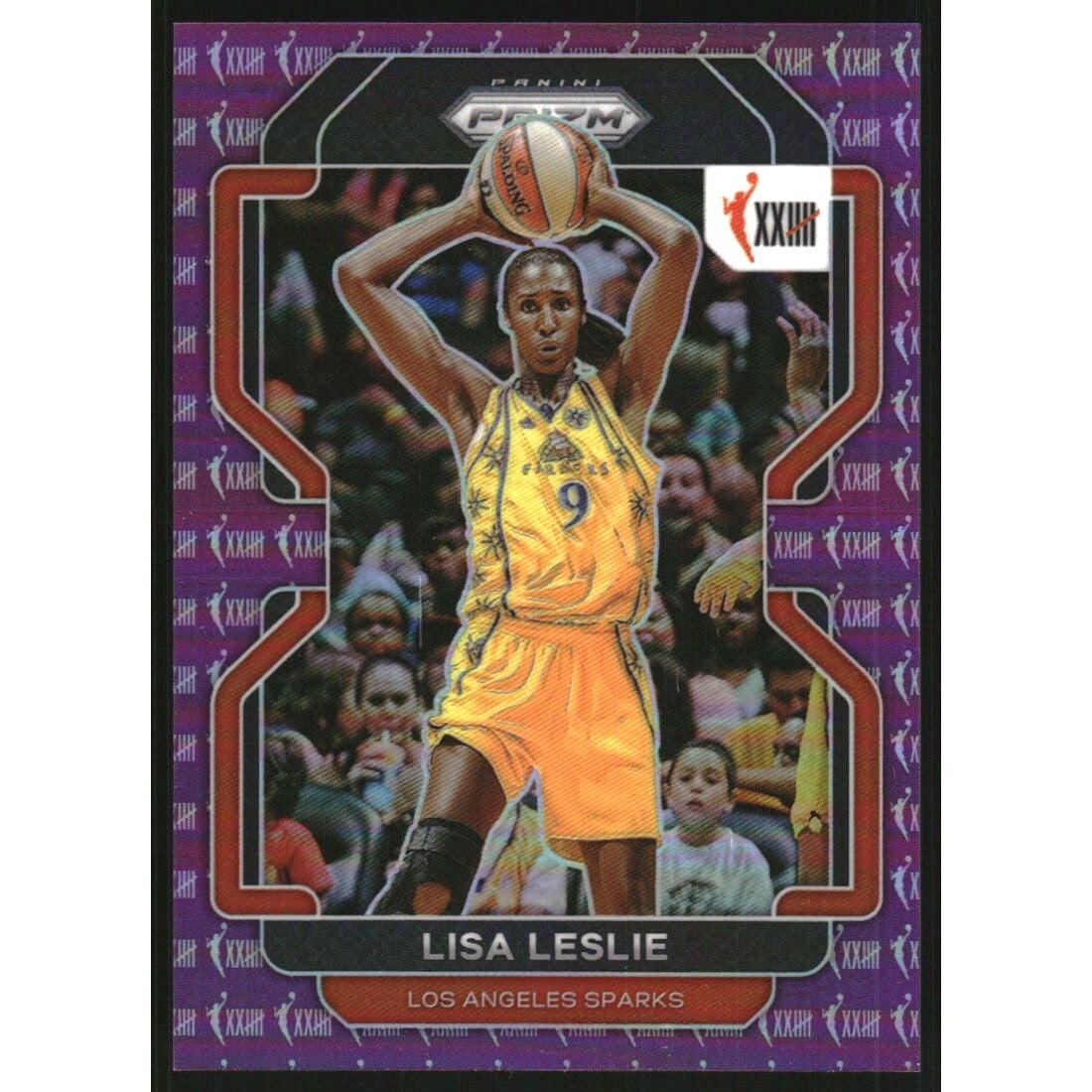 2022 Panini Prizm WNBA Prizms Purple #167 Lisa Leslie W25. rookie card picture