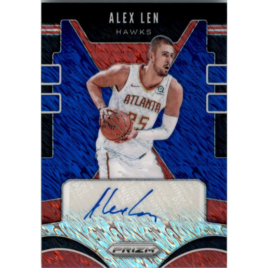 2019-20 Panini Prizm Signatures Prizms Premium Blue Shimmer #40 Alex Len. rookie card picture
