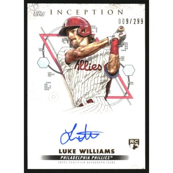 2022 Topps Inception Rookie and Emerging Stars Autographs #BRESLW Luke Williams/299