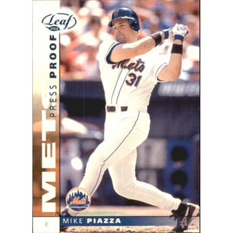 2002 Leaf Press Proofs Platinum #86 Mike Piazza