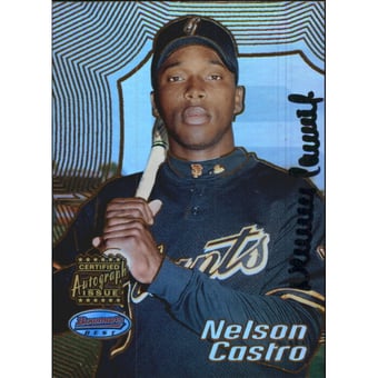 2002 Bowman's Best Gold #156 Nelson Castro AU