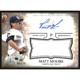 2015 Topps Triple Threads Unity Relic Autographs Sepia #UAJRMM Matt Moore