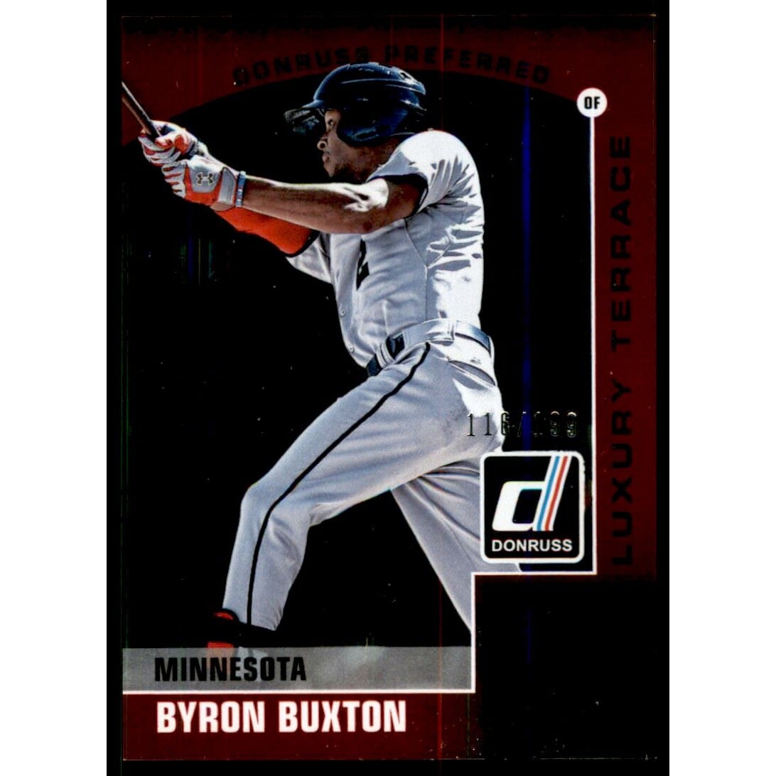 2015 Donruss Preferred Red #39 Byron Buxton. rookie card picture