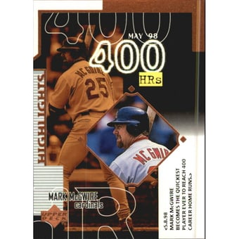 1999 Upper Deck Exclusives Level 1 #248 Mark McGwire SH CL
