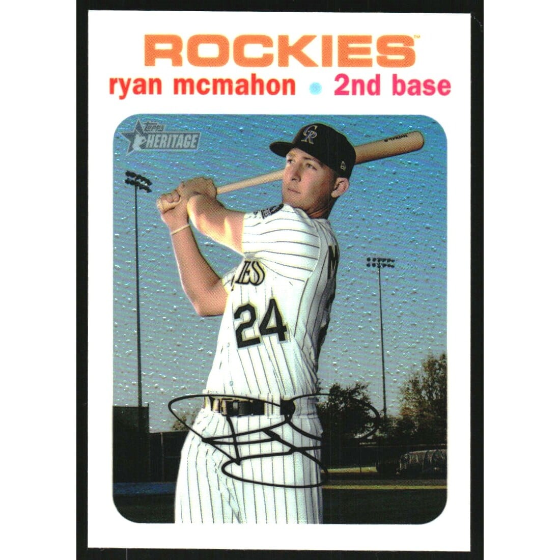 2020 Topps Heritage Chrome Spring Mega Box White Refractors #THC298 Ryan McMahon. rookie card picture