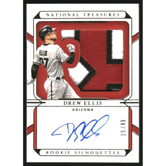 2022 Panini National Treasures Rookie Silhouette Signatures Gold #2 Drew Ellis