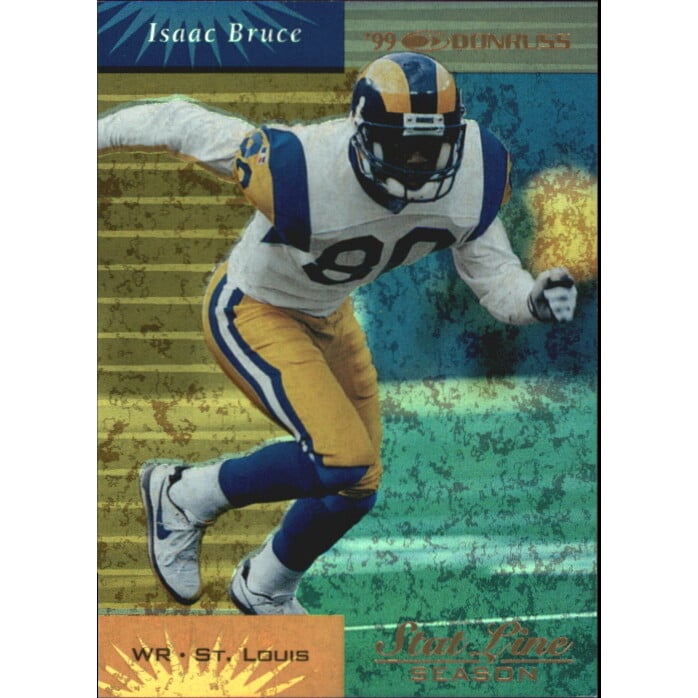 1999 Donruss Stat Line Season #121 Isaac Bruce/21. rookie card picture