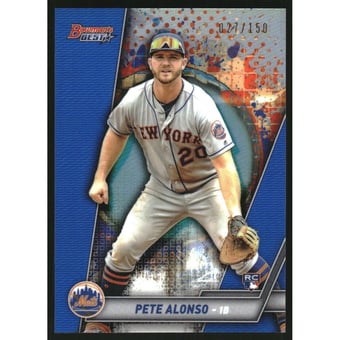 2019 Bowman's Best Blue Refractors #32 Pete Alonso