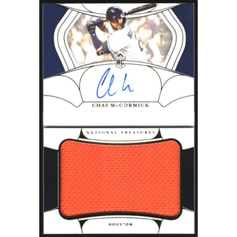 2022 Panini National Treasures Rookie Signature Jumbo Materials #10 Chas McCormick