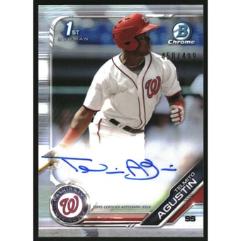 2019 Bowman Chrome Prospect Autographs Refractors #CPATA Telmito Agustin