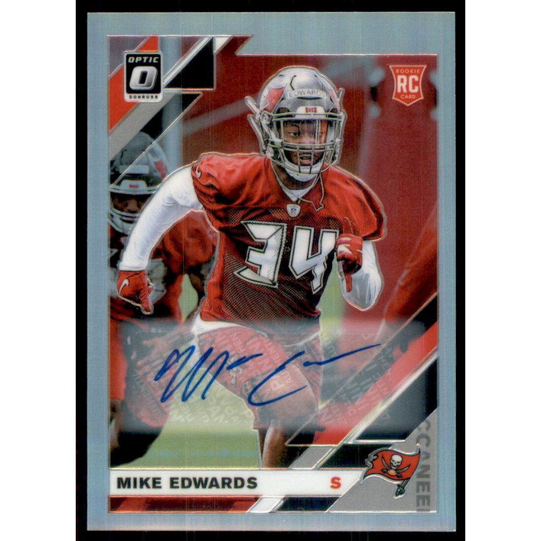2019 Donruss Optic Rookies Autographs Holo #136 Mike Edwards. rookie card picture