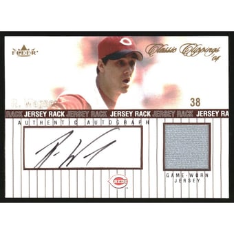 2004 Classic Clippings Jersey Rack Autograph Bronze #RW Ryan Wagner