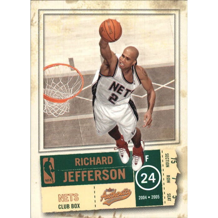 2004-05 Fleer Authentix Parallel 25 #100 Richard Jefferson. rookie card picture