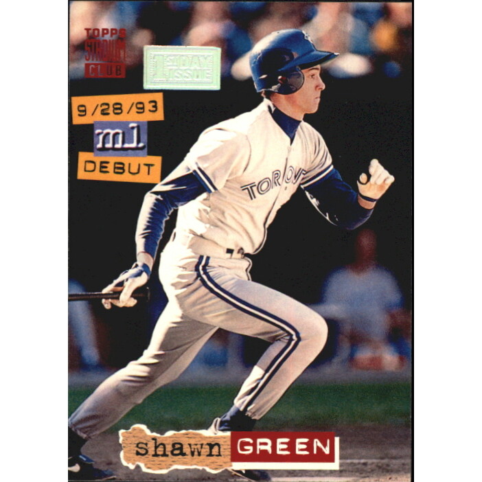1994 Stadium Club First Day Issue #66 Shawn Green 1994 Stadium Club First Day Issue #66 Shawn Green