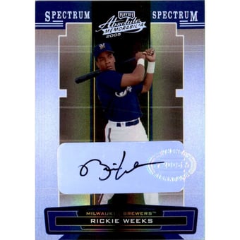 2005 Absolute Memorabilia Autograph Spectrum Silver #179 Rickie Weeks/148