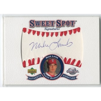 2001 Sweet Spot Signatures #SML Mike Lamb