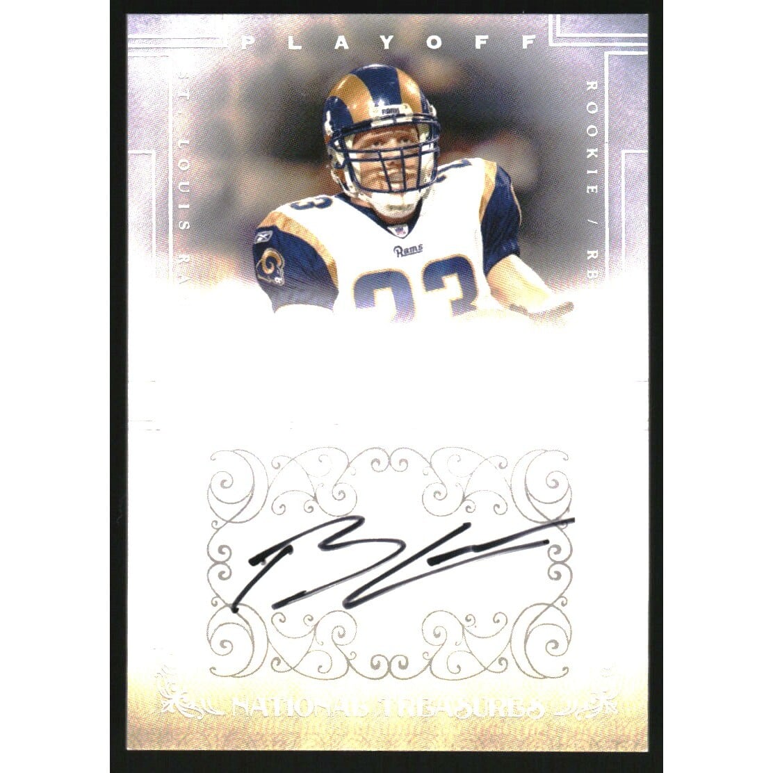 2007 Playoff National Treasures Signature Silver #106 Brian Leonard