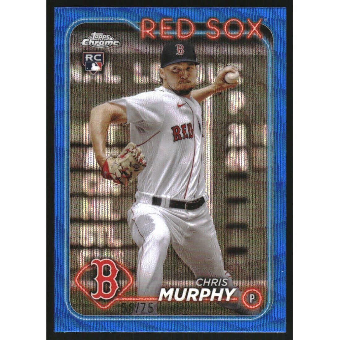 2024 Topps Chrome Blue Wave Refractors #47 Chris Murphy. rookie card picture