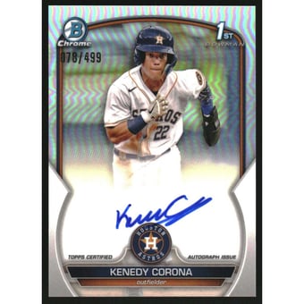 2023 Bowman Chrome Prospect Autographs Refractors #CPAKC Kenedy Corona
