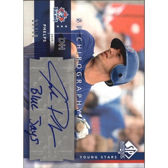 2003 SP Authentic Chirography Young Stars Silver #JP Josh Phelps
