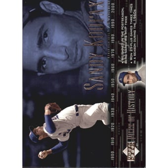 2002 UD Piece of History #65 Sandy Koufax SP