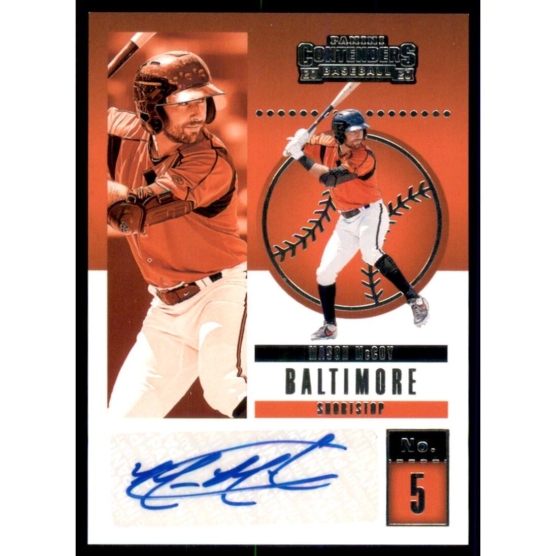 2020 Panini Contenders Contenders Autographs #22 Mason McCoy. rookie card picture