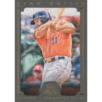 2016 Diamond Kings Framed Green #69 Evan Gattis