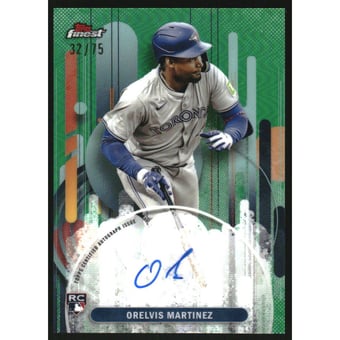 2025 Finest Autographs Green Refractors #FAOM Orelvis Martinez