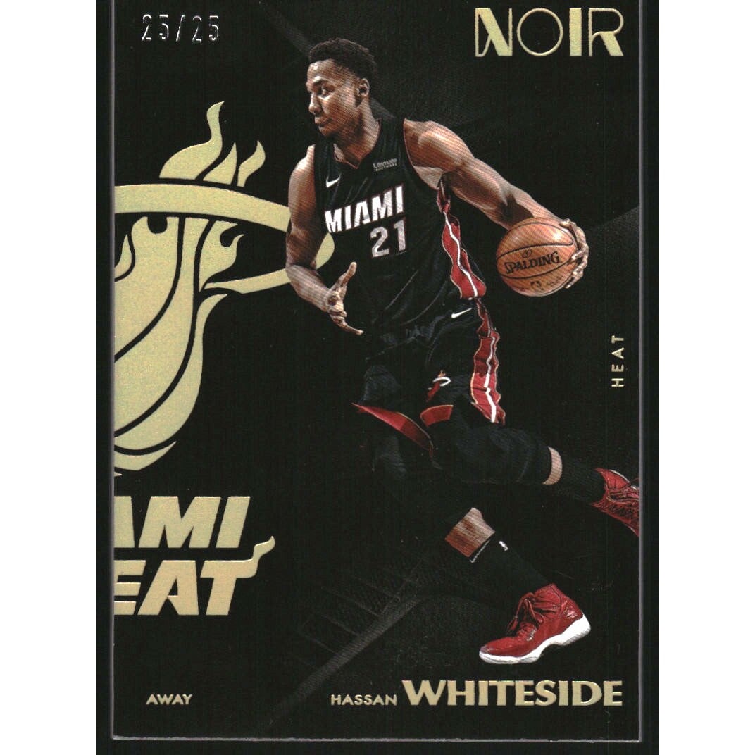2017-18 Panini Noir Gold #125 Hassan Whiteside A. rookie card picture