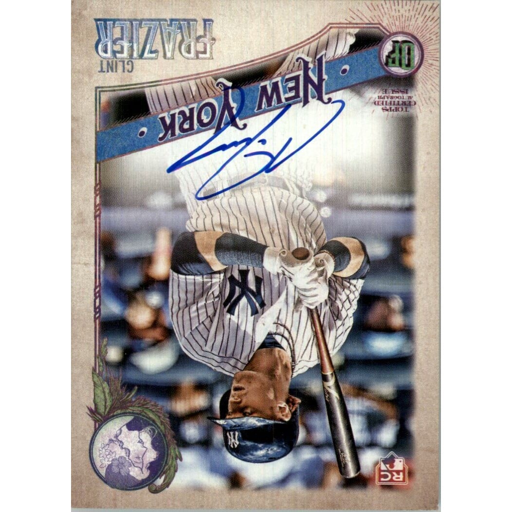2018 Topps Gypsy Queen Autographs GQ Logo Swap #GQACF Clint Frazier/99. rookie card picture