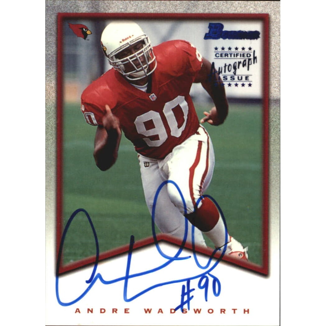1998 Bowman Rookie Autographs #A2 Andre Wadsworth. rookie card picture