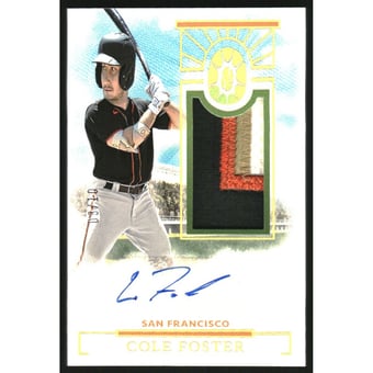 2024 Panini Boys of Summer Prospect Material Signatures Holo Gold #68 Cole Foster