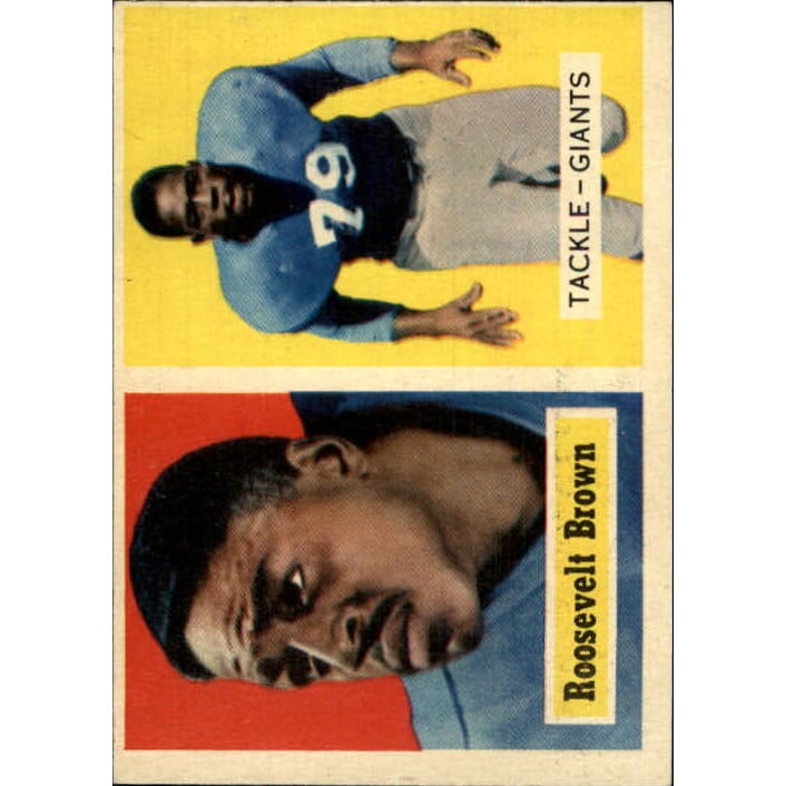 1957 Topps #11 Roosevelt Brown. rookie card picture