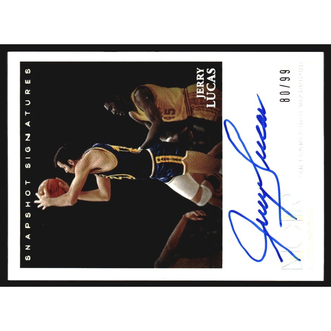 2020-21 Panini Noir Snapshot Signatures #9 Jerry Lucas/99. rookie card picture
