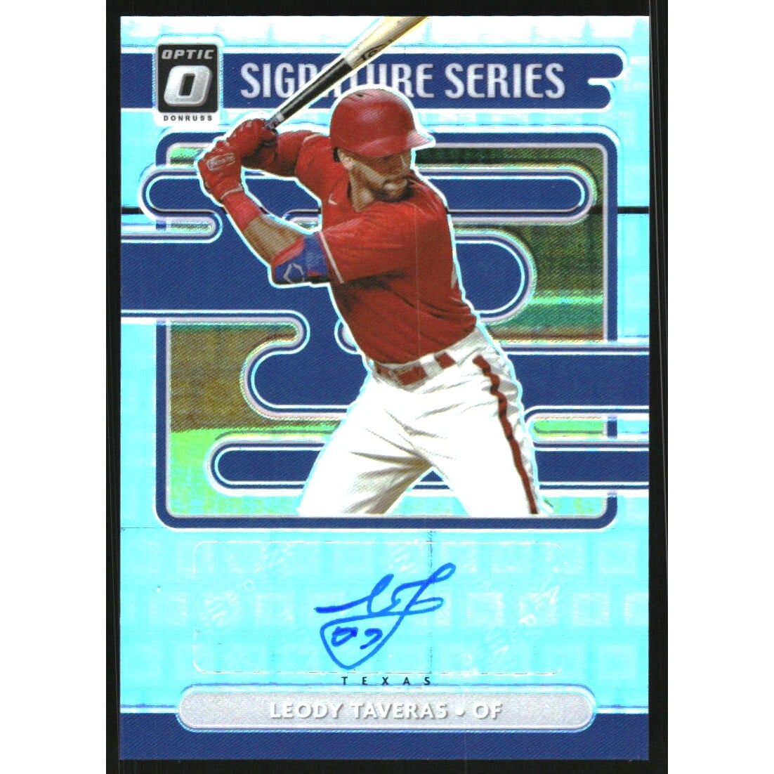 2021 Donruss Optic Signature Series Pandora #8 Leody Taveras/25. rookie card picture