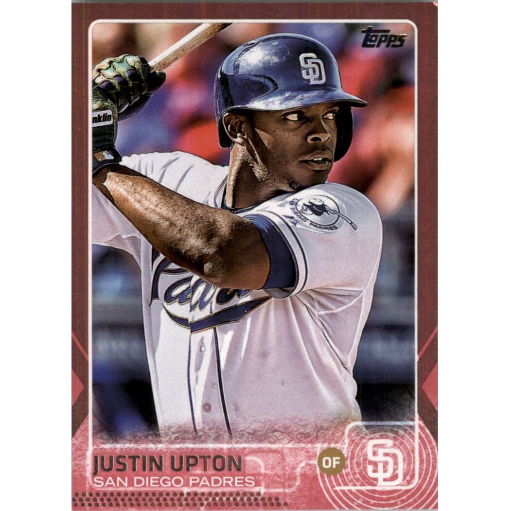 2015 Topps Update Pink #US92 Justin Upton. rookie card picture