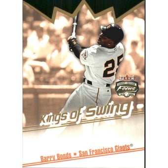 2002 Fleer Focus JE Kings of Swing #1 Barry Bonds