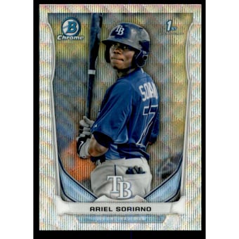 2014 Bowman Chrome Prospects Series 2 Silver Wave Refractors #BCP97 Ariel Soriano