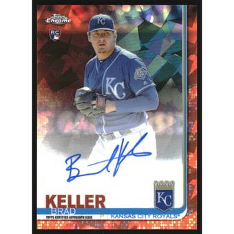 2019 Topps Chrome Sapphire Rookie Autographs Orange #CSABK Brad Keller