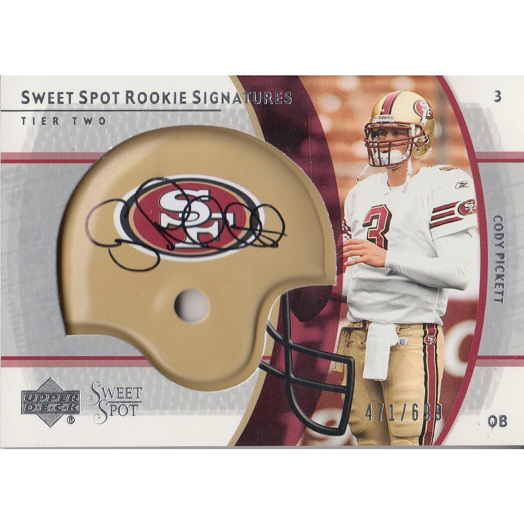 2004 Sweet Spot #257 Cody Pickett AU/699 RC 2004 Sweet Spot #257 Cody Pickett AU/699 RC