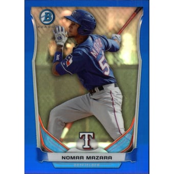 2014 Bowman Chrome Prospects Blue Refractors #BCP85 Nomar Mazara