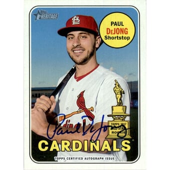 2018 Topps Heritage Real One Autographs #ROAPD Paul DeJong HN