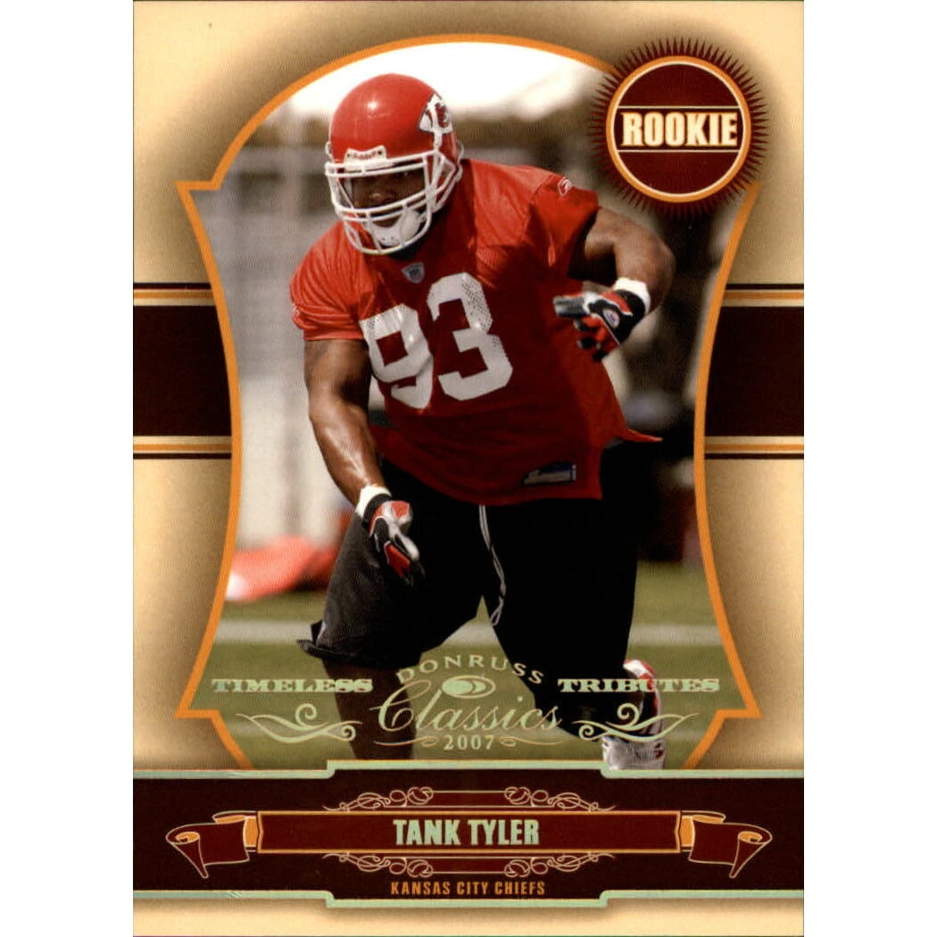 2007 Donruss Classics Timeless Tributes Gold #233 DeMarcus Tank Tyler. rookie card picture